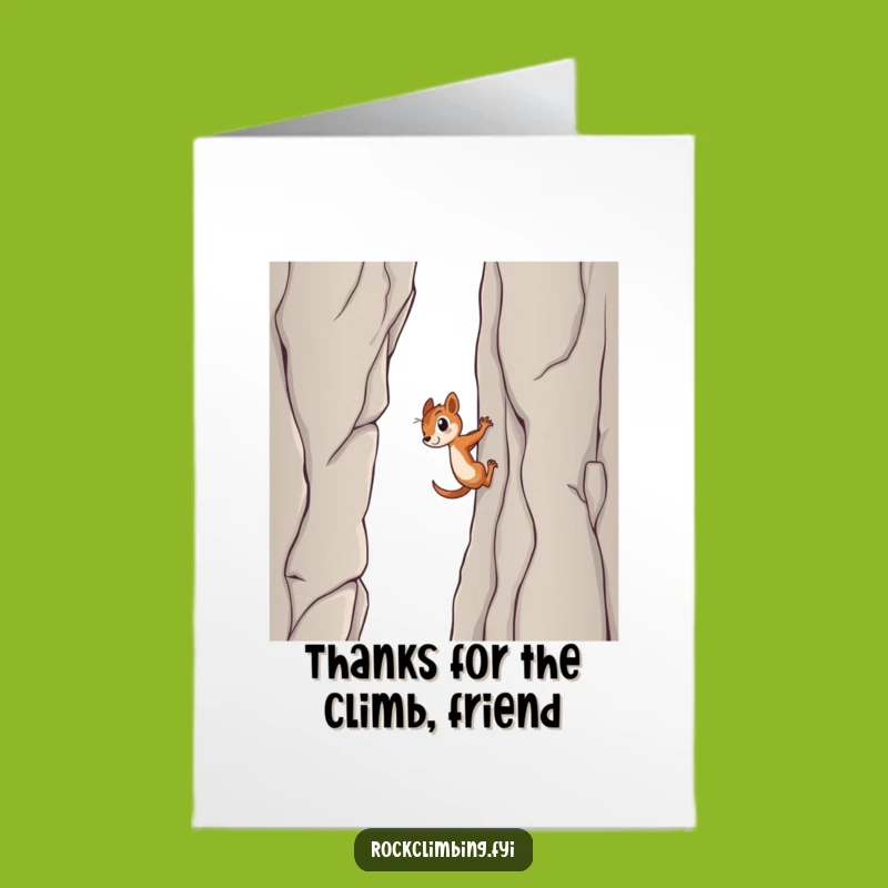 Free Printable Thank You Card: Squirrel Climber, Genuine Gratitude Downloadable Gift