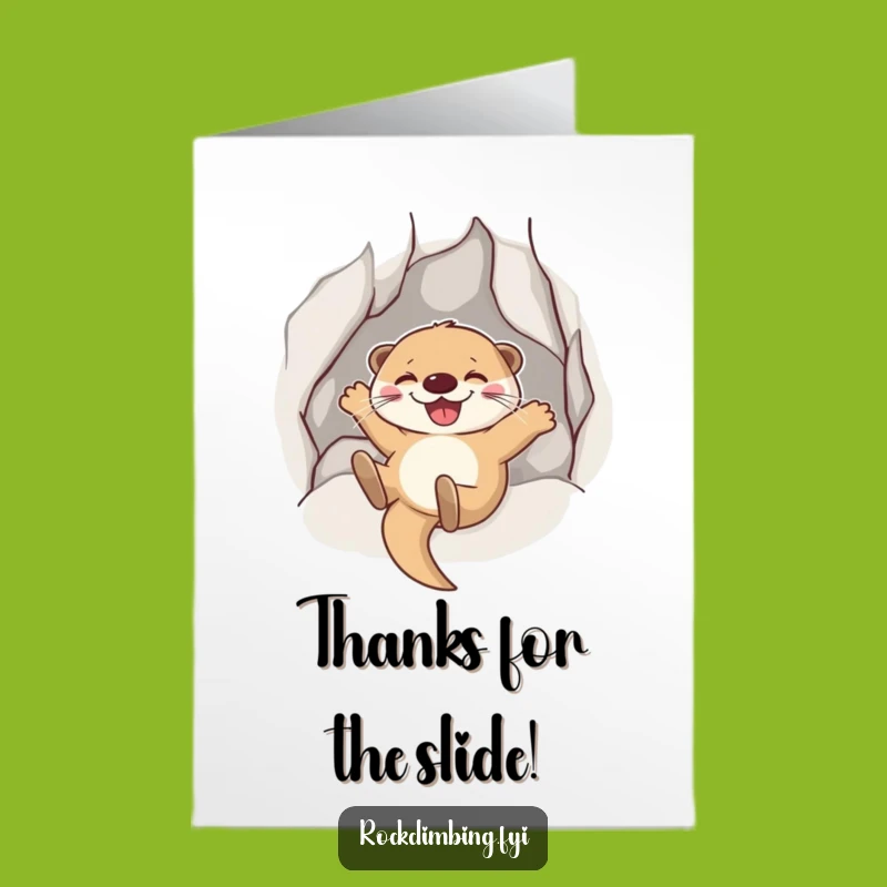 Free Printable Otter Thank You Card: Grinning Gratitude, Downloadable Appreciation!