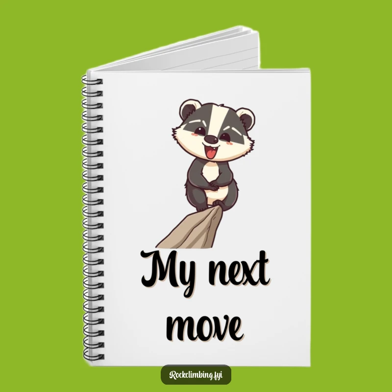 Funny Badger Notebook: Plan Your Bold Adventures