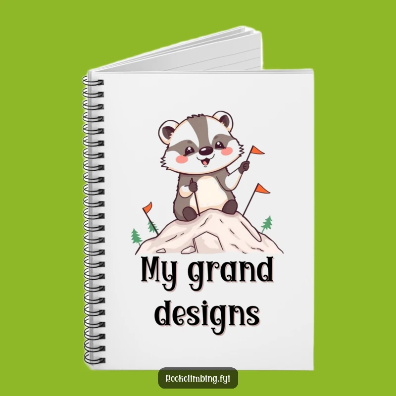 Funny Badger Summit Notebook: Record Your Victories in This Hilarious Explorer Journal