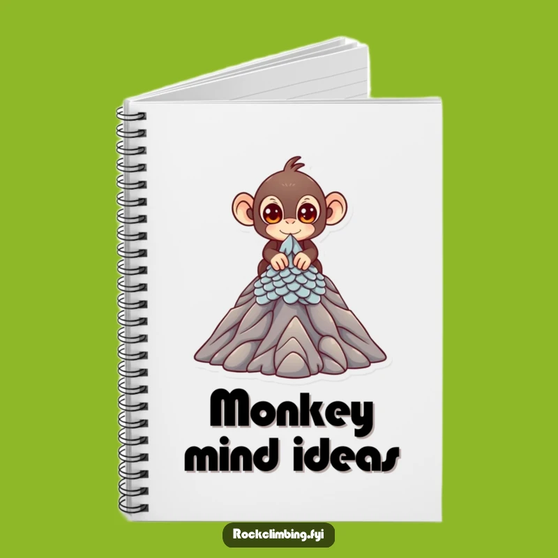 Funny Monkey Climber Notebook - Journal of Exploration, Perfect Funny Gift!