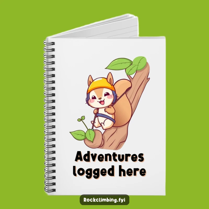 Funny Squirrel Rappelling Notebook: Plan Your Adventures with Hilarious Style