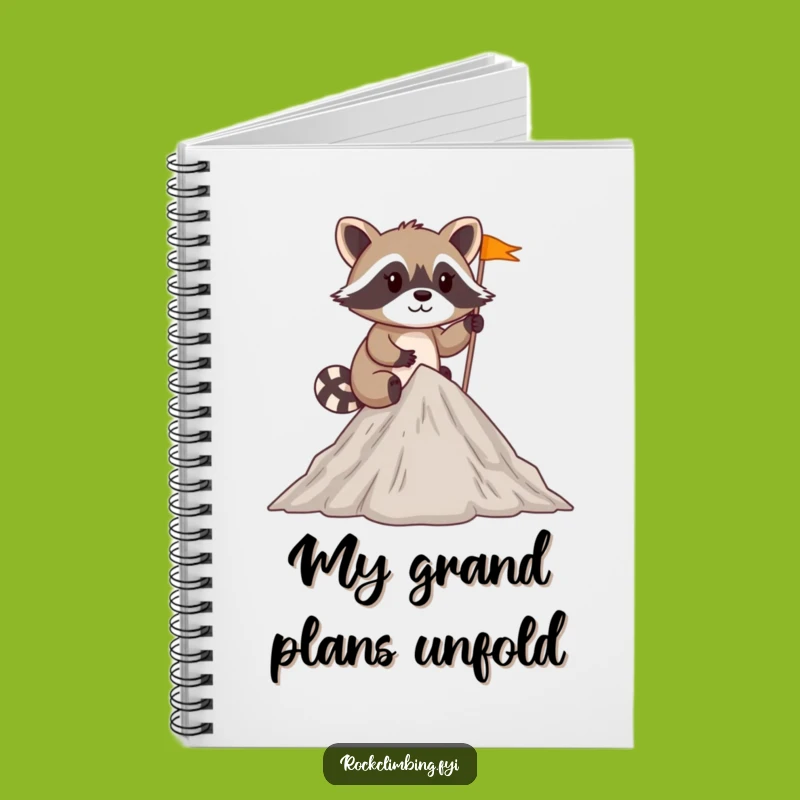 Funny Raccoon Explorer Notebook: Log Your Adventures, Great Funny Gift