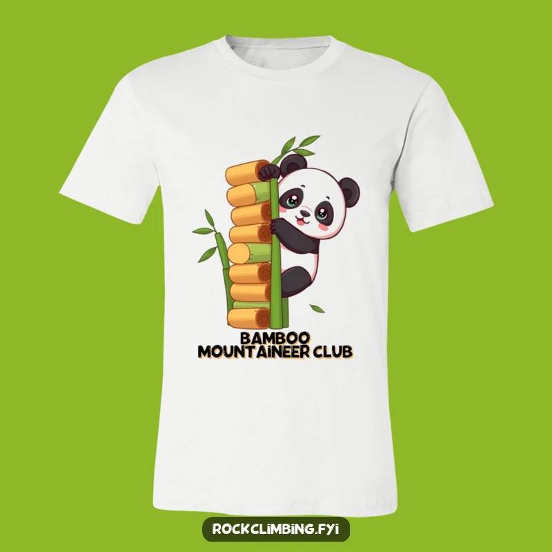 Funny Panda Climbing T-Shirt: Hilarious Motivational Apparel for Go-Getters