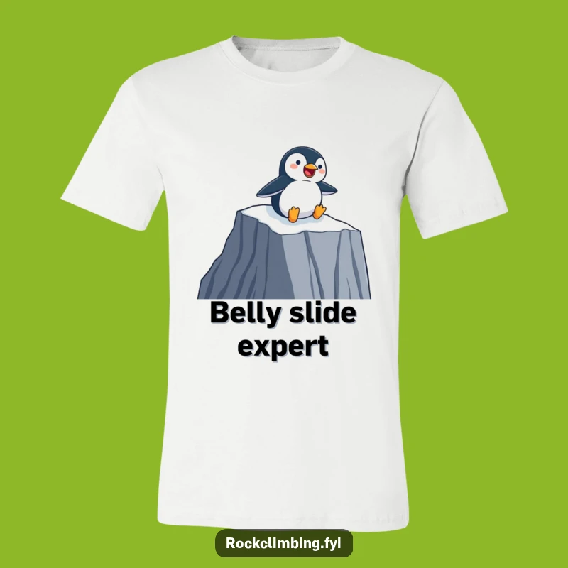Funny Penguin Slider T-Shirt - Happy Antarctic Fun, Perfect Cotton Funny Gift!