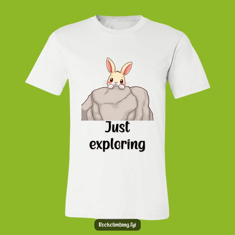 Funny Rabbit Peek T-Shirt: Show Your Curious Side with This Nature Tee Gift