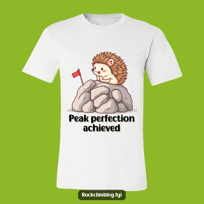 Funny Happy Hedgehog Flag T-Shirt - Cute & Hilarious Victory Tee