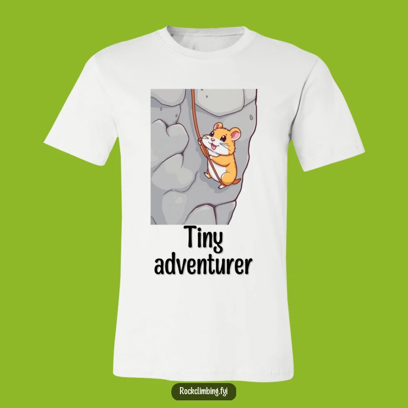 Funny Hamster Rappelling T-Shirt: Hilarious Outdoor Adventure Tee, Perfect Funny Gift