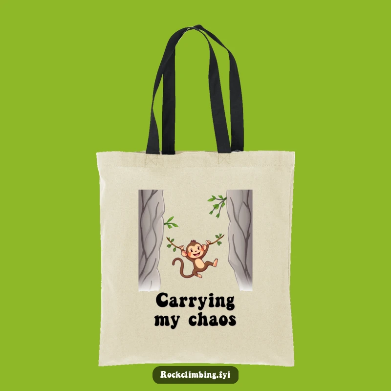 Funny Monkey Vine Swing Tote Bag: Carry Your Fun Adventures