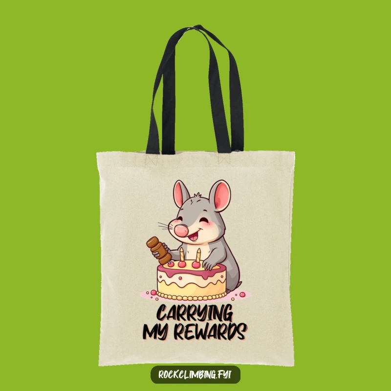 Funny Aardvark Cake Expedition Tote Bag: Carry Your Victories!