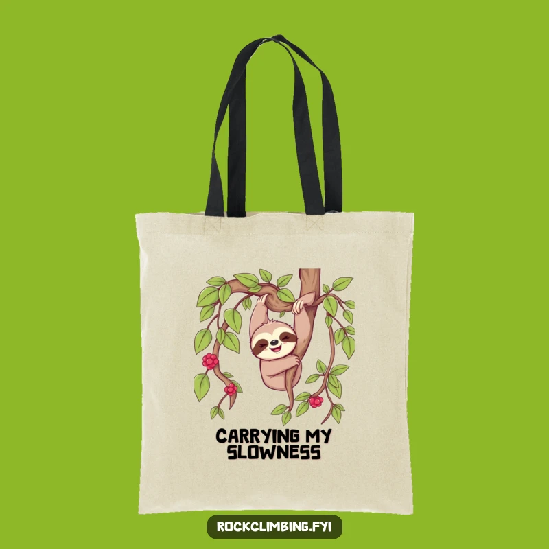 Funny Sloth Dangle Tote Bag - Carry Your Chill with Style