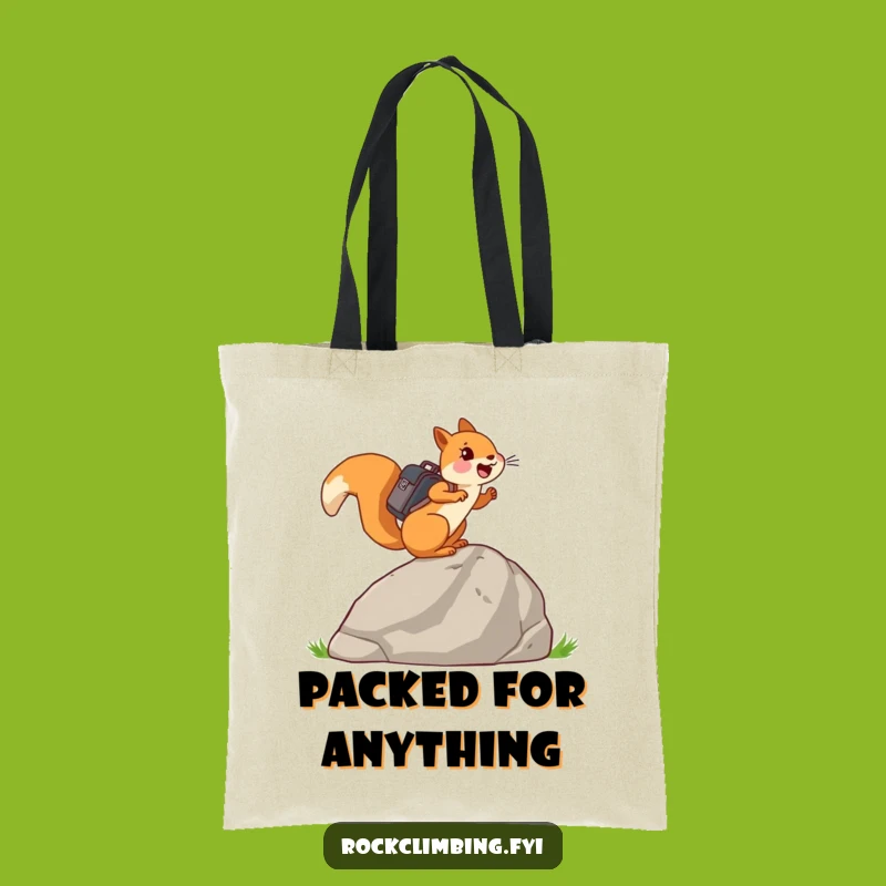 Funny Adventurous Squirrel Tote Bag: Carry Your Journey Joyful Backpack Gift