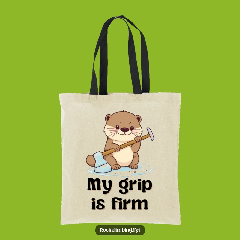 Funny Otter Ice Axe Tote Bag: Carry Your Essentials with Focused Grip