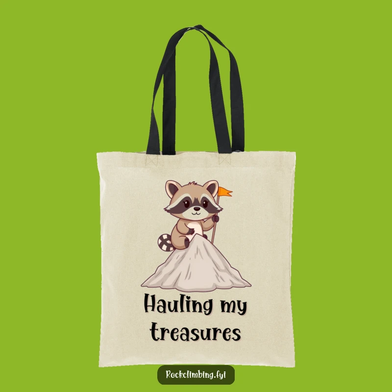 Funny Raccoon Explorer Tote Bag: Carry Your Trophies, Funny Gift Idea