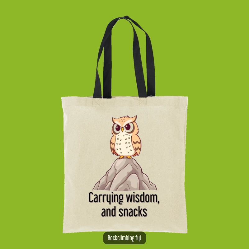 Funny Wise Owl Peak Surveyor Tote Bag - Stylish and Hilarious Carry-All Gift