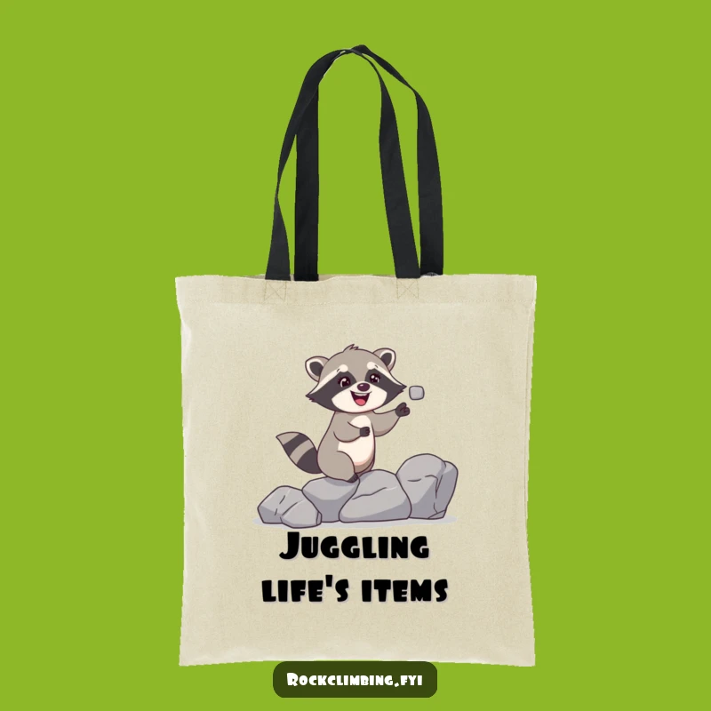 Funny Raccoon Tote Bag: Hilarious Carry-All for Mischievous Adventurers