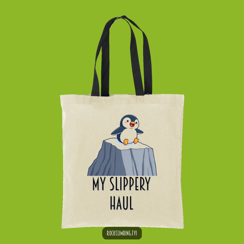 Funny Penguin Slider Tote Bag - Stylish Fun Bag, Perfect Practical Funny Gift!