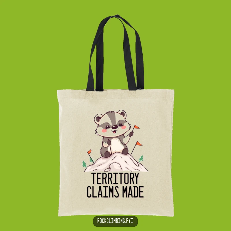 Funny Badger Summit Tote Bag: Carry Your Success with This Hilarious Explorer Sack